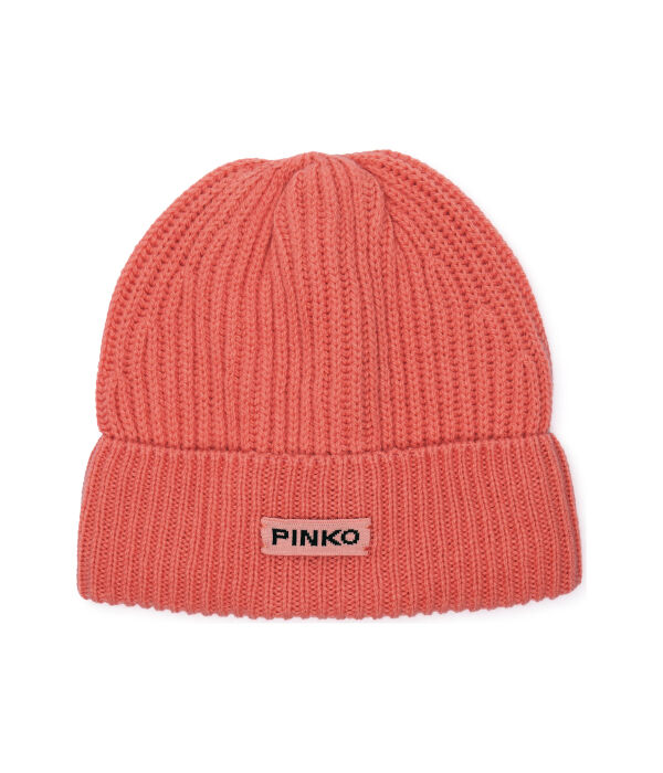 

Шапка женская Pinko шерстяная с добавлением кашемира , красный