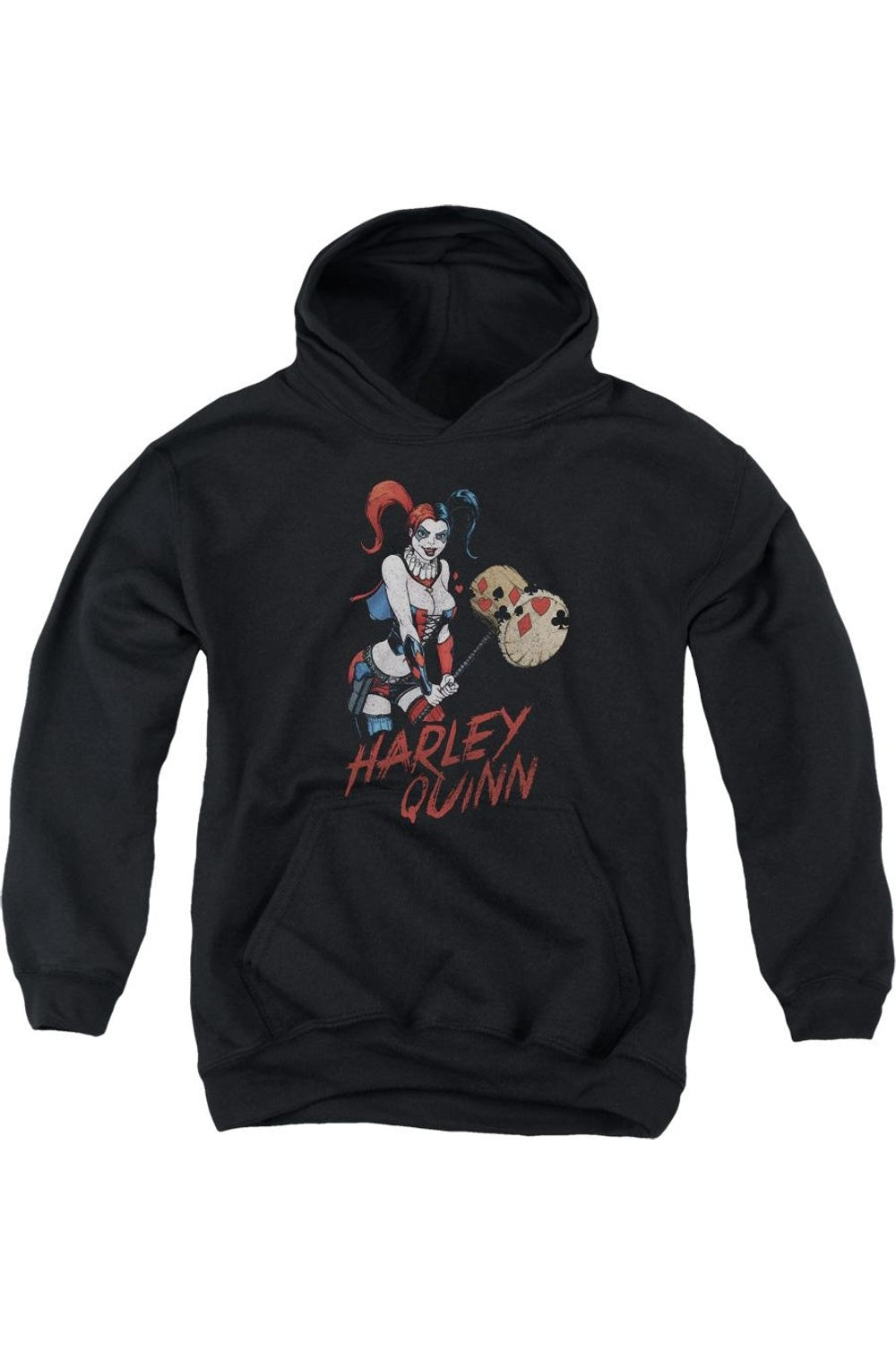 

Толстовка с капюшоном Harley Hammer для молодежи по мотивам Лиги справедливости Америки Gildan, черный