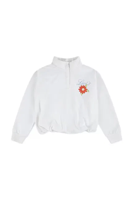 Лонгслив с воланами Bubble Hem Levi's, белый