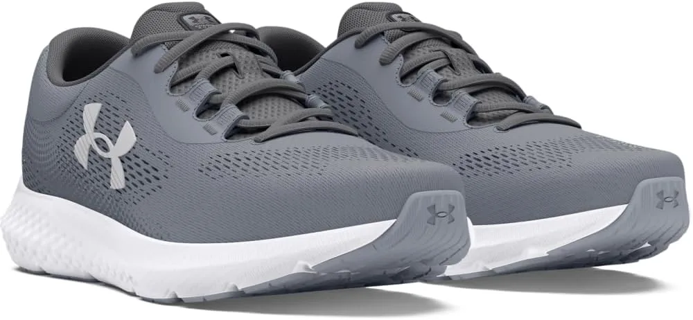 Мужские кроссовки Under Armour Charged Rogue 4 4e, белый/черный — фото 3