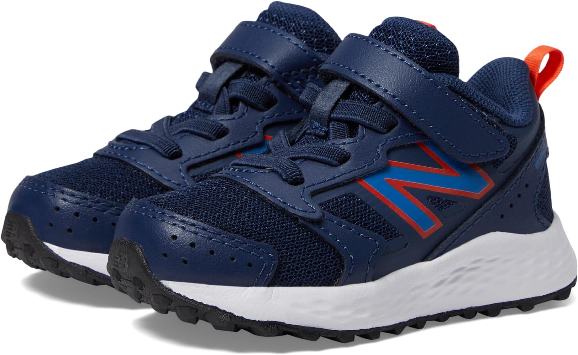 

Кроссовки New Balance Kids Fresh Foam 650 Bungee Lace with Top Strap, NB Navy/Blue Oasis