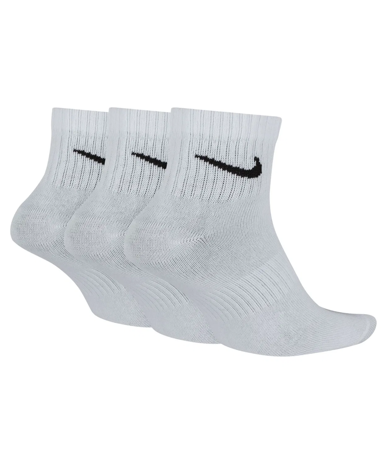 Носки тренировочные Nike Everyday Lightweight Ankle (3 пары) белые — фото 2