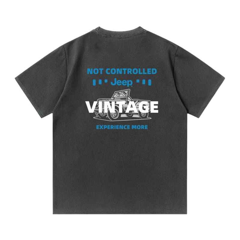 

Футболка для школьников с круглым вырезом Moderate Jeep, темно-серый