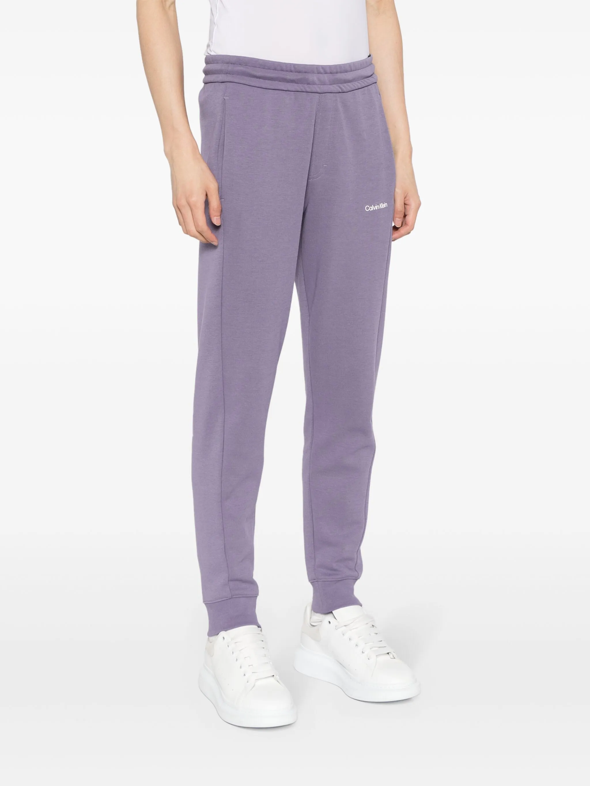 Спортивные брюки с логотипом Calvin Klein, фиолетовый — фото 3