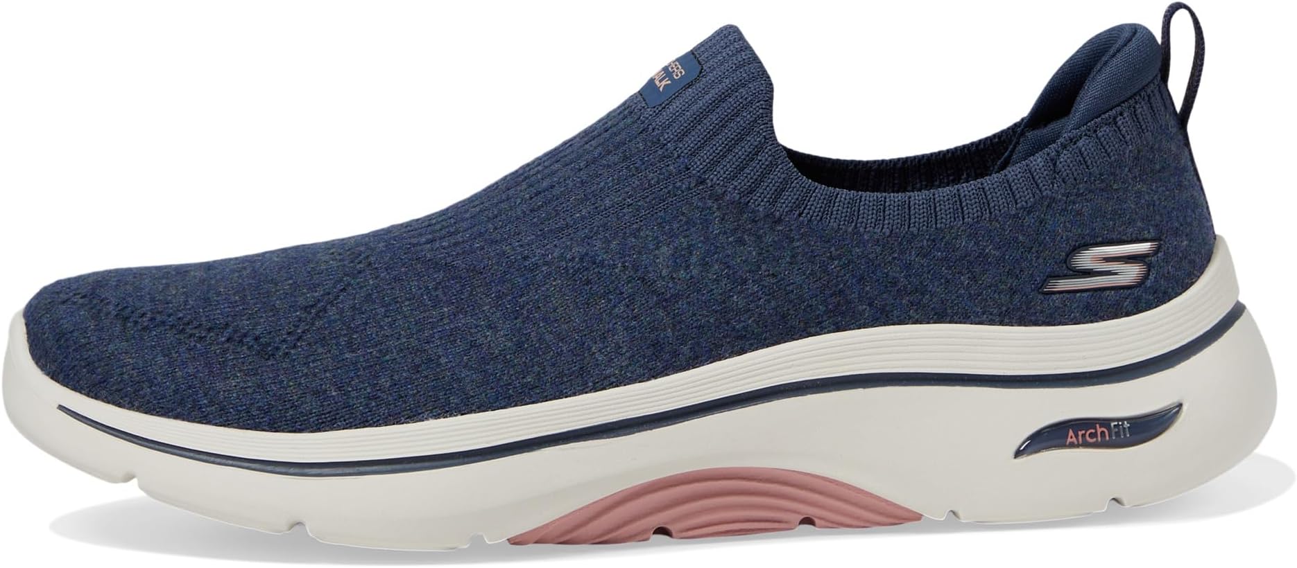 Кроссовки SKECHERS Performance Go Walk Arch Fit 2.0 Eliza, цвет Navy/Pink — фото 4