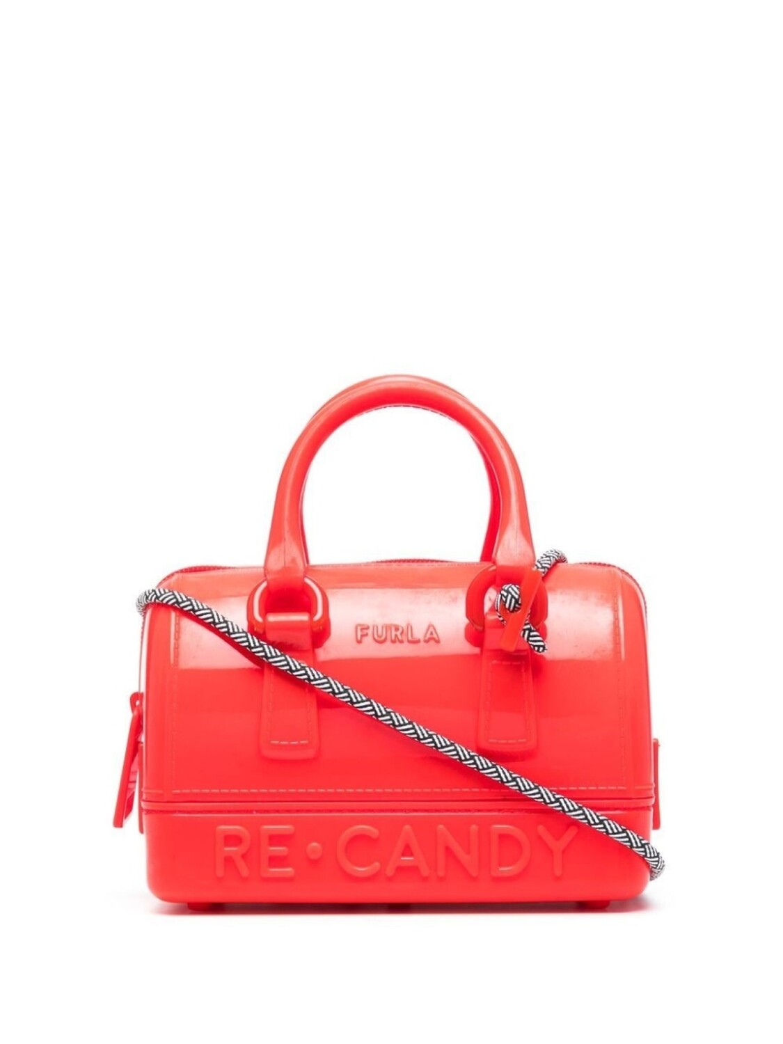 

Furla сумка-тоут размера мини с тисненым логотипом, красный