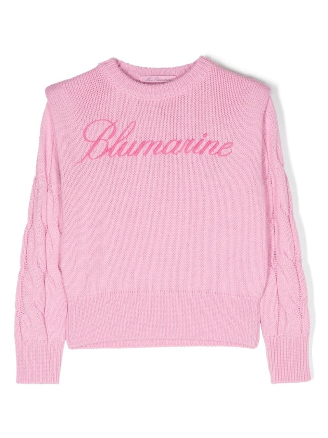 

Miss Blumarine джемпер с вышитым логотипом, розовый