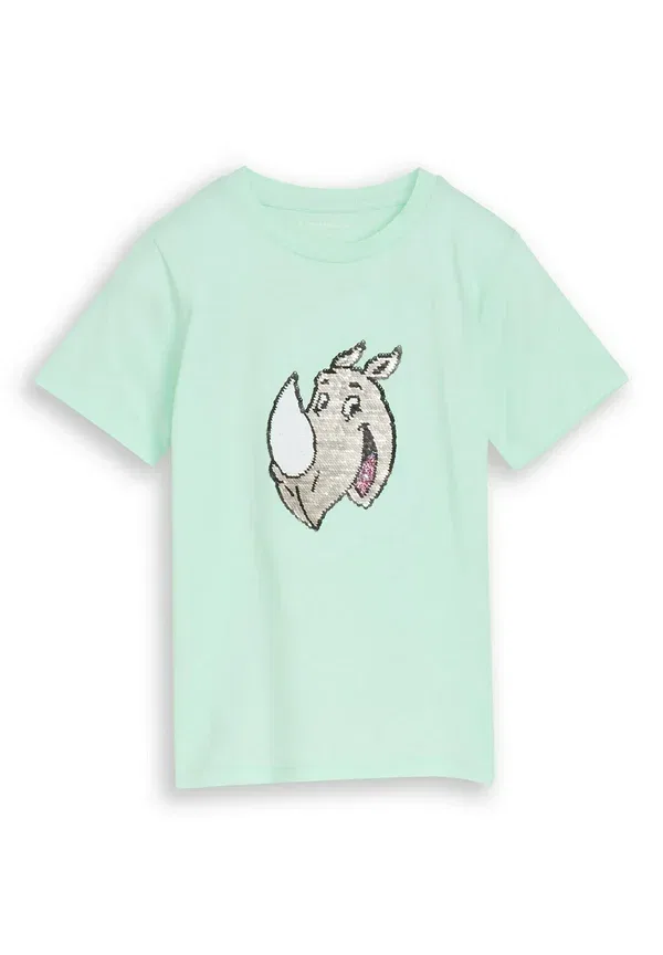 Футболка Tom Tailor T-shirt mit wendepailletten print, светло-зеленый