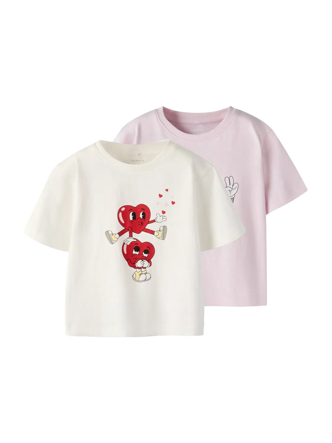 Футболка 'NMFBswet' Name It, Rose/White