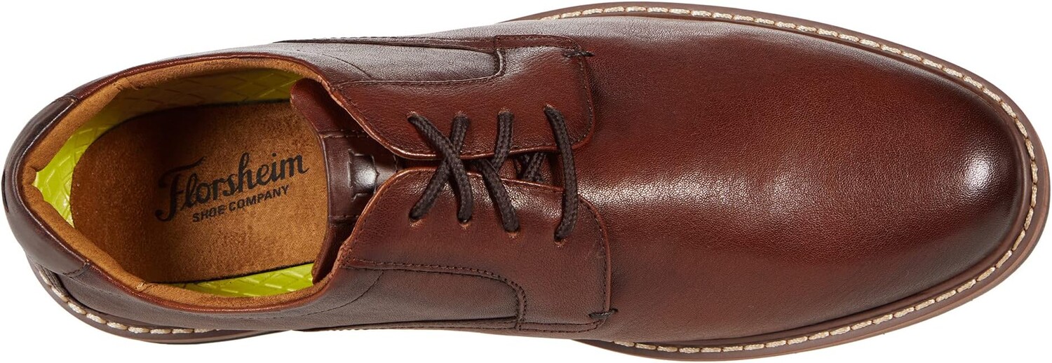 Оксфорды Norwalk Plain Toe Oxford Florsheim, цвет Cognac Milled Leather — фото 2