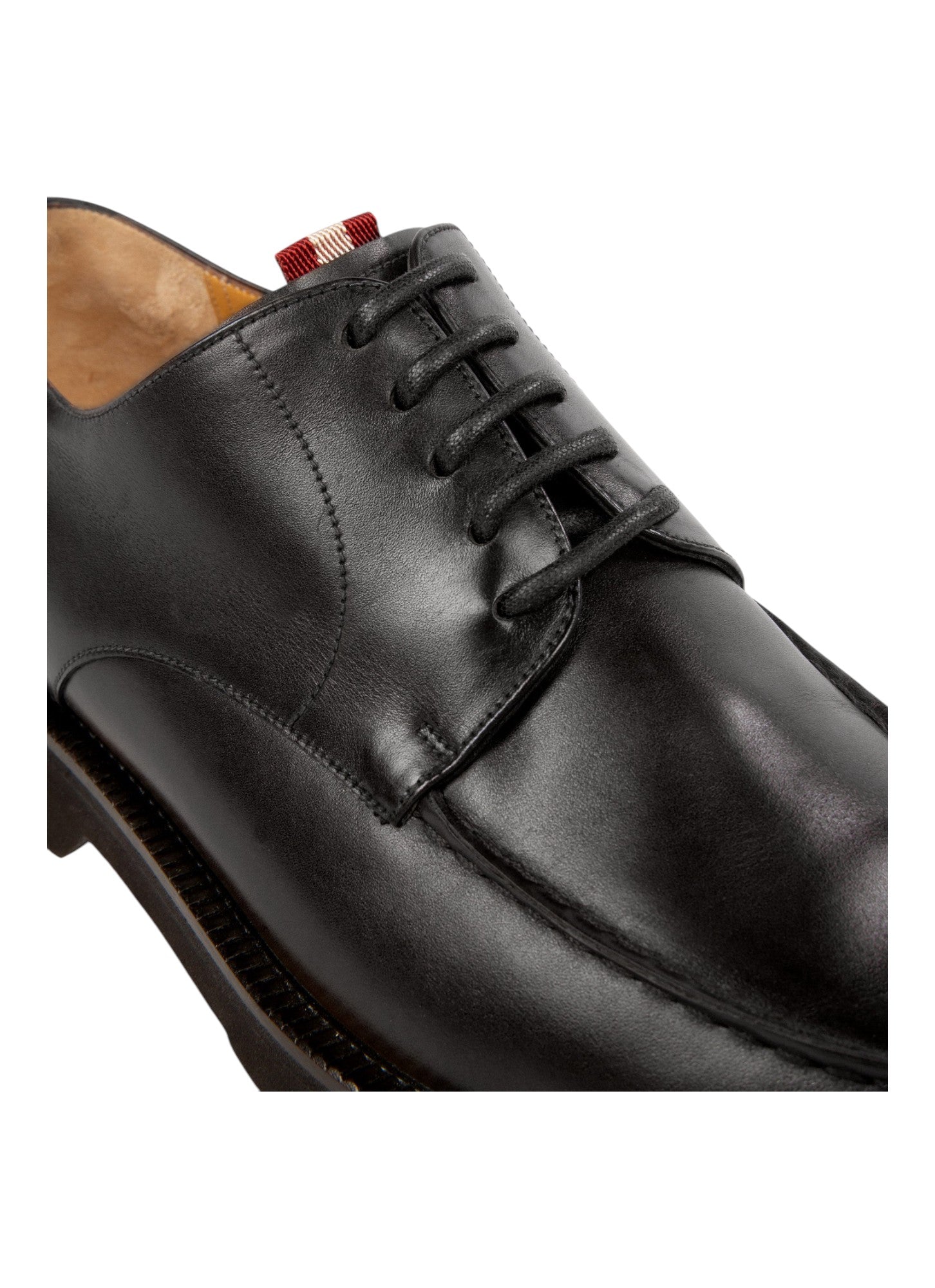 Bally Norber 6239800 Мужские черные туфли дерби из телячьей кожи — фото 3