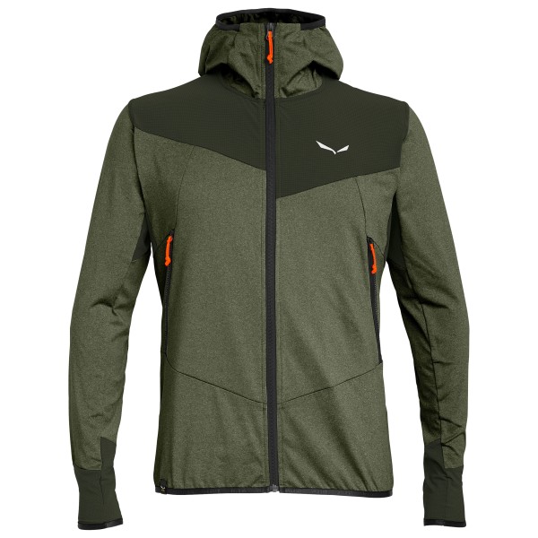 

Толстовка Agner Hybrid Polarlite Durastretch с молнией во всю длину - флисовая куртка Salewa, мультиколор