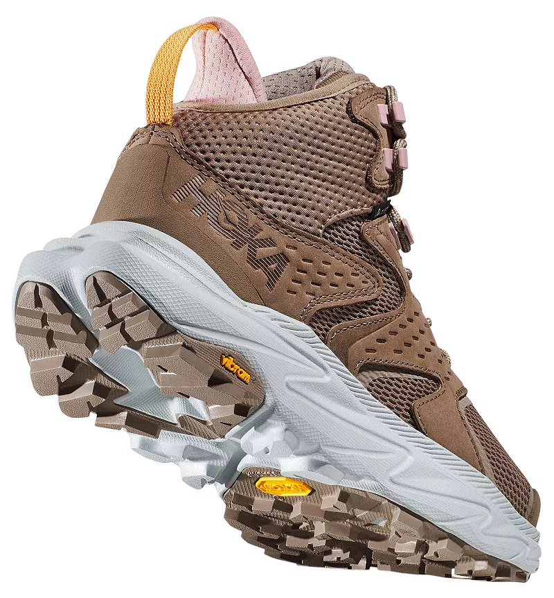 Женские ботинки HOKA Anacapa 2 Mid GTX на шнуровке походные, коричневый — фото 3