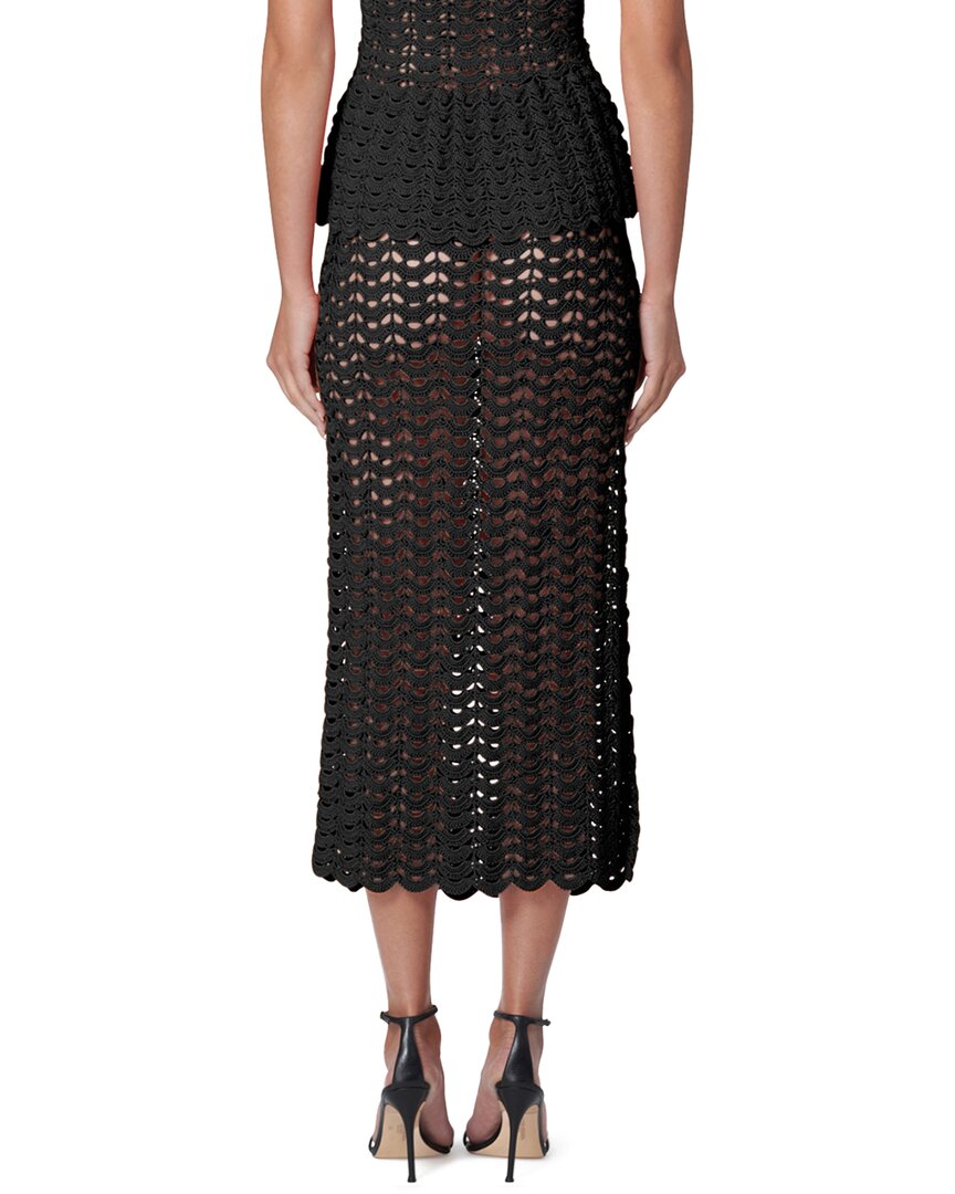

Юбка-карандаш от Carolina Herrera, связанная крючком, черный