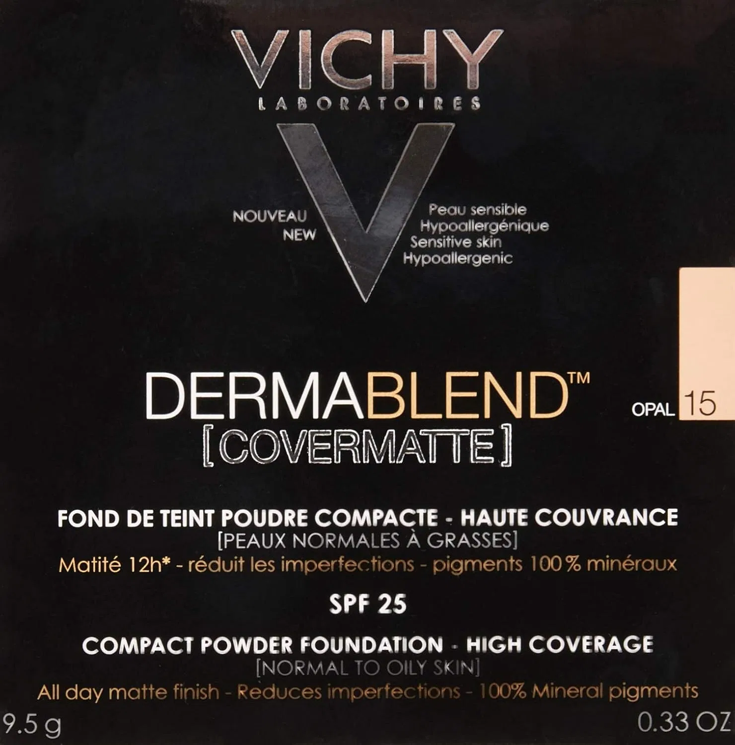 Компактная пудра-основа «Dermablend Covermatte» SPF25, оттенок 15: Opal от Vichy Vichy — фото 2