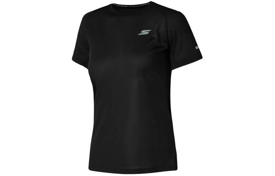 

Футболка с рукавом реглан женская Carbon Black Skechers, Carbon Black/0018