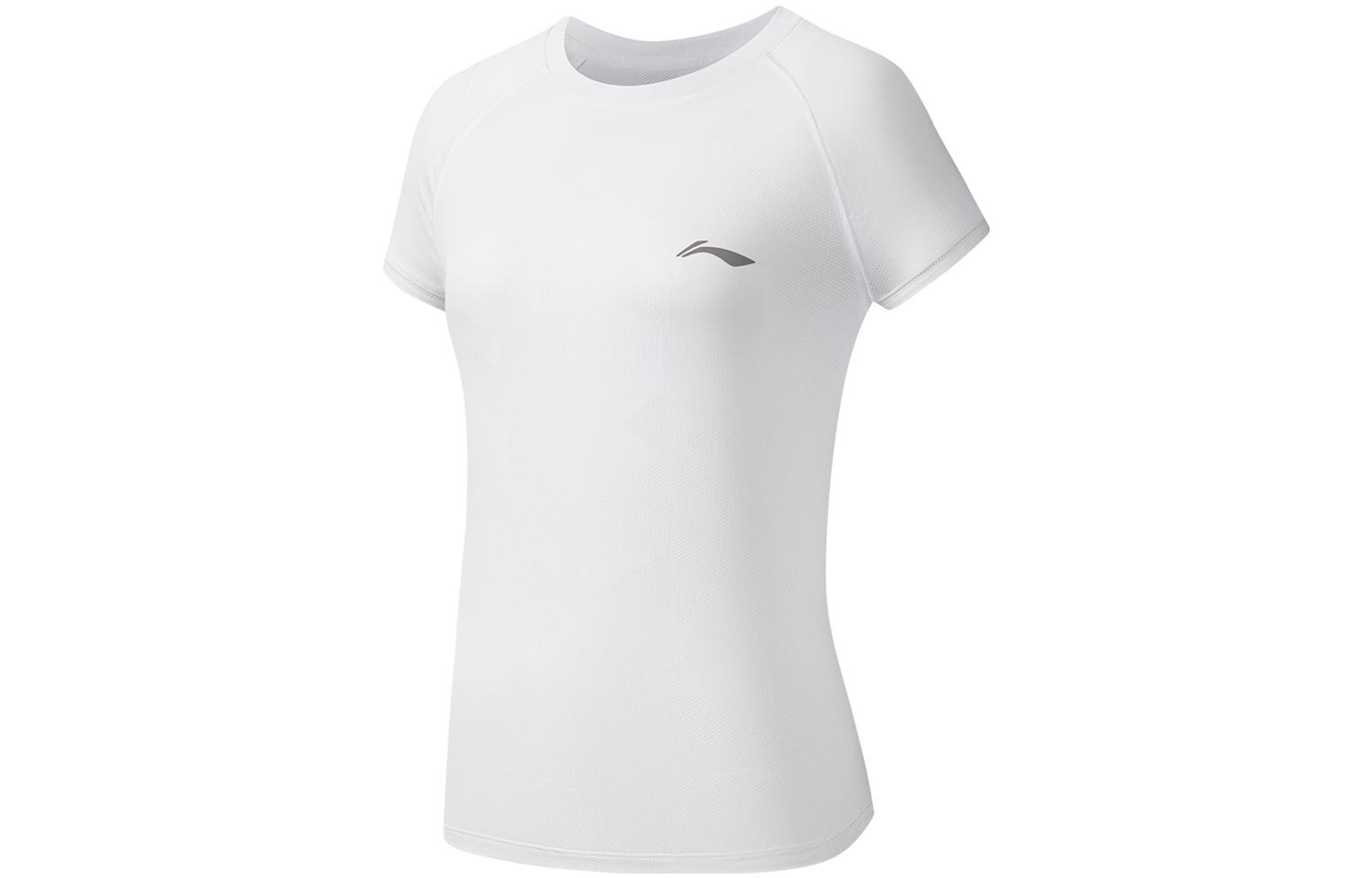 

Футболка с регланными рукавами для бега LiNing Running Collection женская белая