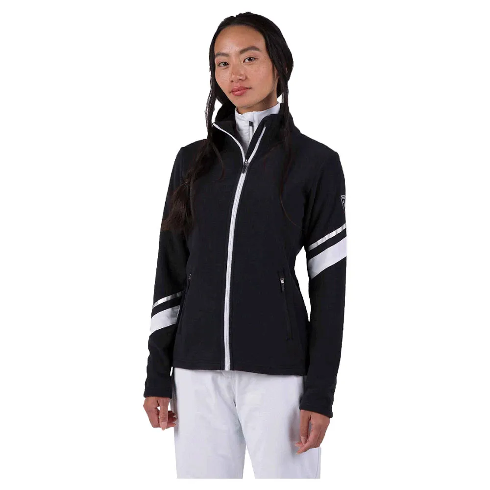 

Флис Rossignol Strawpile full zip, черный