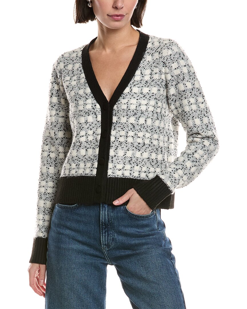 

Кардиган Laundry by Shelli Segal с ребристой отделкой из букле, белый