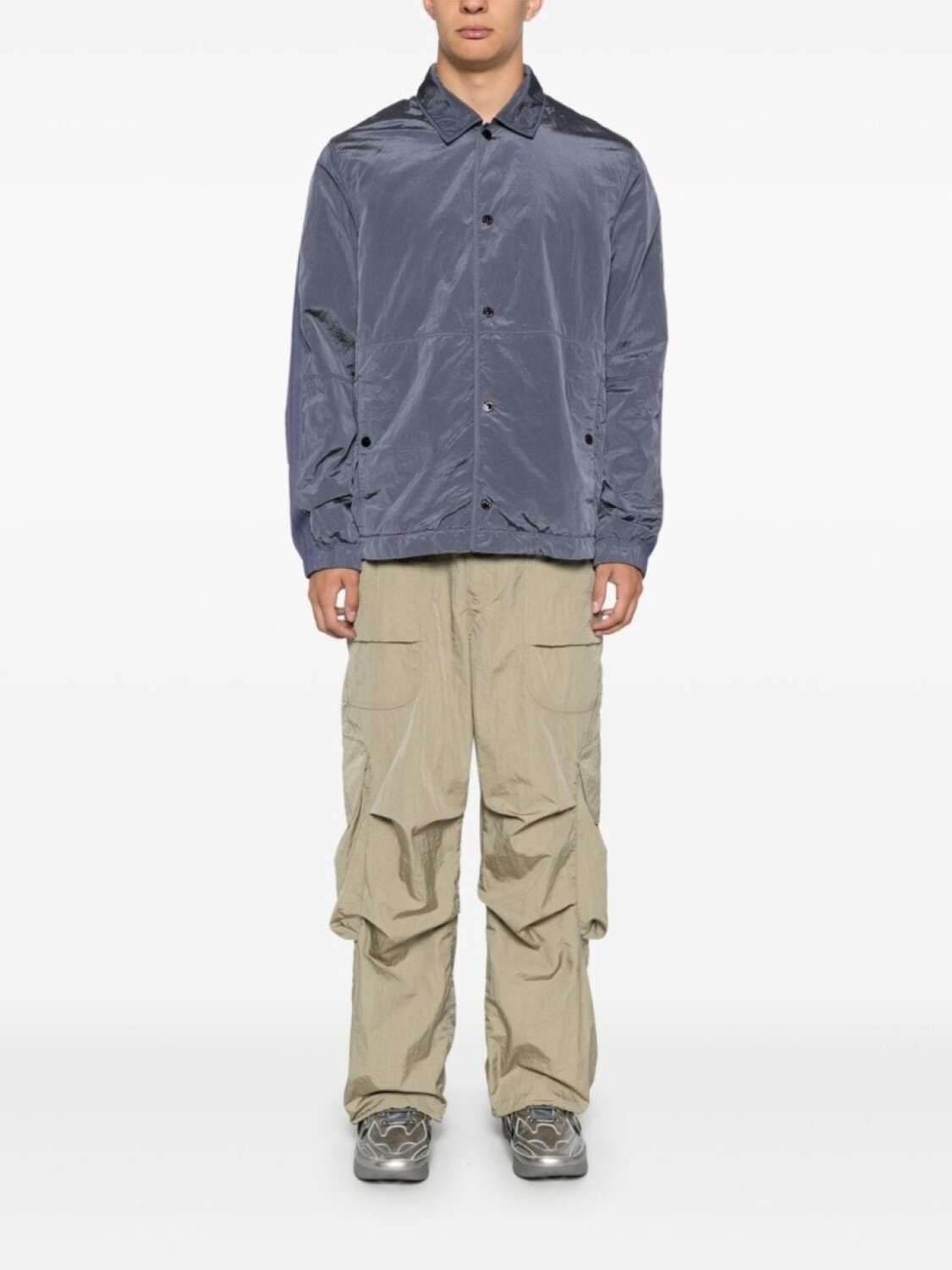 

Stone Island куртка с вышитым логотипом, синий