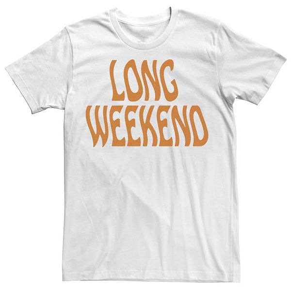 

Футболка с коротким рукавом Big & tall long weekend с волнистым принтом Licensed Character