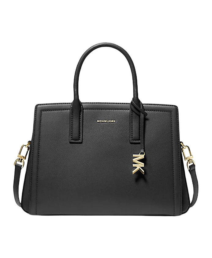 

Структурированная кожаная сумка через плечо Michael Kors, черный