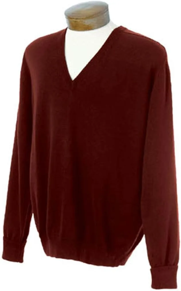 

Monterey Club мужской вязаный свитер с V-образным вырезом #1910