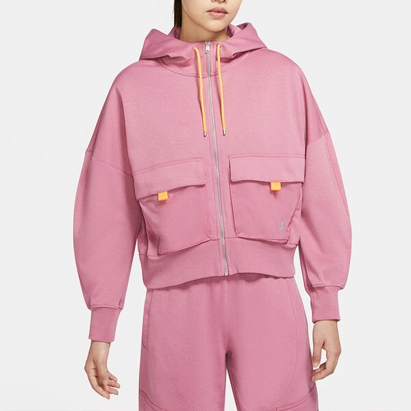 Толстовка Air Jordan Full-Length Zipper Cardigan 'Red', красный — фото 3