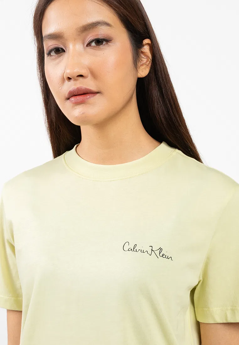 Футболка с принтом, Calvin Klein Jeans, лаймовый — фото 3