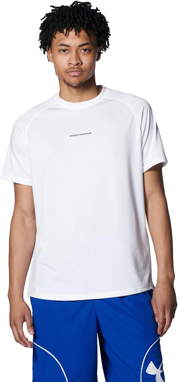 

Мужская баскетбольная футболка Under Armour, футболка с коротким рукавом UA Longshot, 2.0, белый