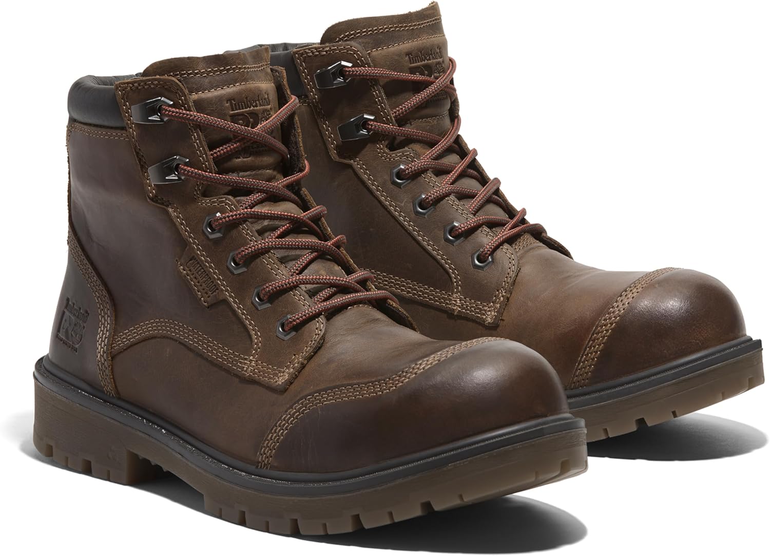 Timberland PRO мужские Whitman 6 дюймовые рабочие ботинки с композитным защитным носком и водонепроницаемостью, Gaucho Brown — фото 2