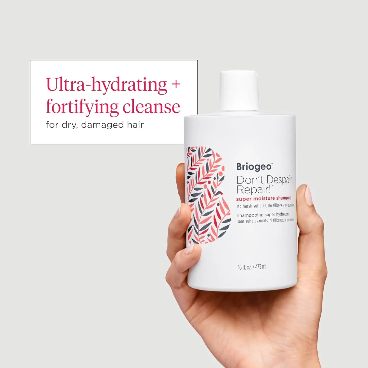 Briogeo Don’t Despair, Repair! Damage‑Repair Trio: шампунь, кондиционер и маска для сухих и поврежденных волос, 3 x 240 мл — фото 3