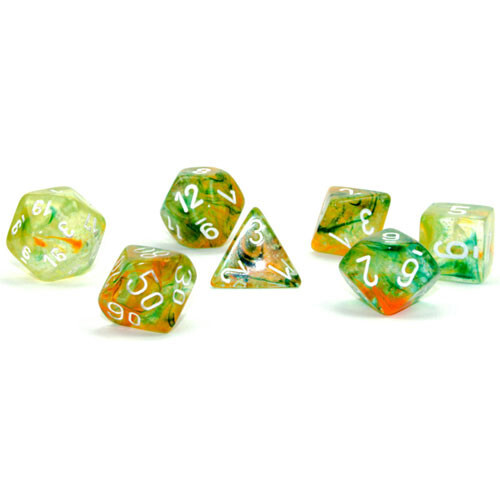 

Аксессуары Chessex Chessex Dice Set: Nebula Luminary - Spring w/White (7)