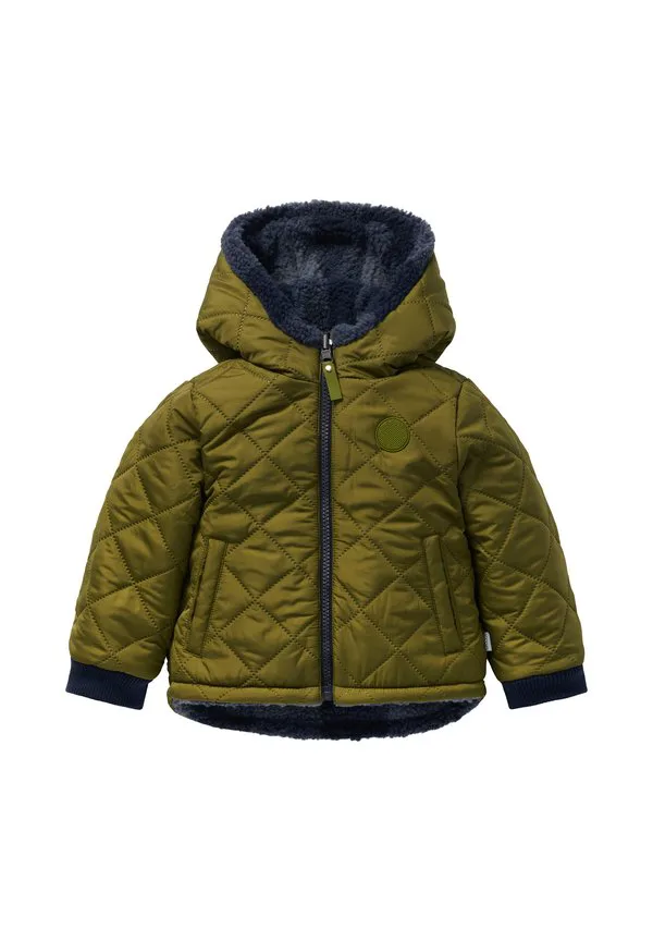 Двусторонняя зимняя куртка omachi Noppies, Check Pattern - Blue — фото 3
