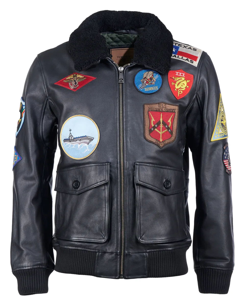 

Кожаная куртка TOP GUN "TG20201007", черный
