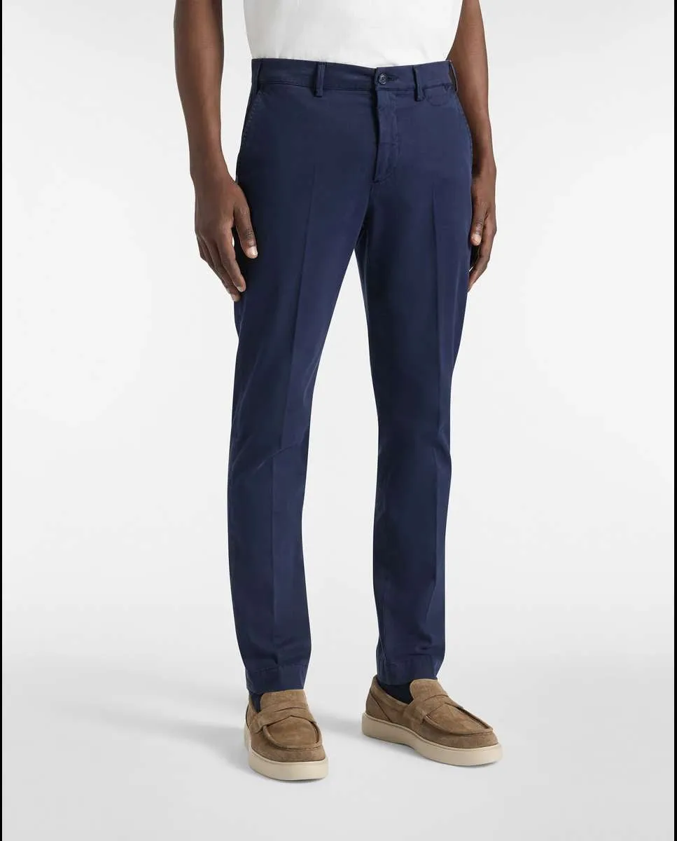 

Мужские чиносы полупошив гладкие Harmont&Blaine, темно-синий