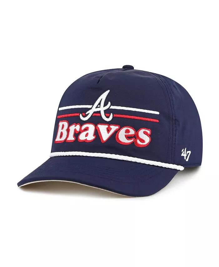 

Мужская темно-синяя кепка Atlanta Braves Campscape Hitch Adjustable '47 Brand