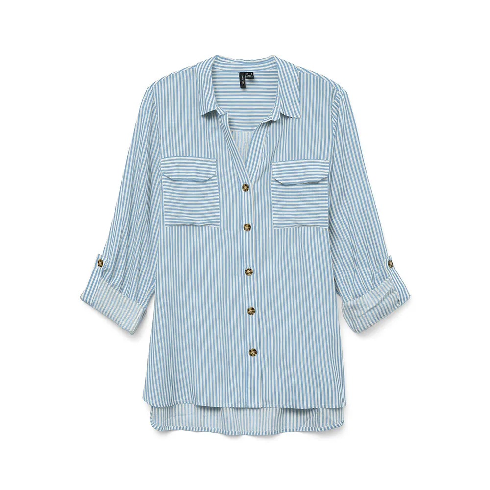 

Рубашка с длинным рукавом Vero Moda Bumpy, синий