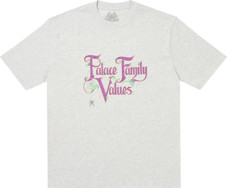 

Футболка Palace Family Values 'Grey Marl', серый