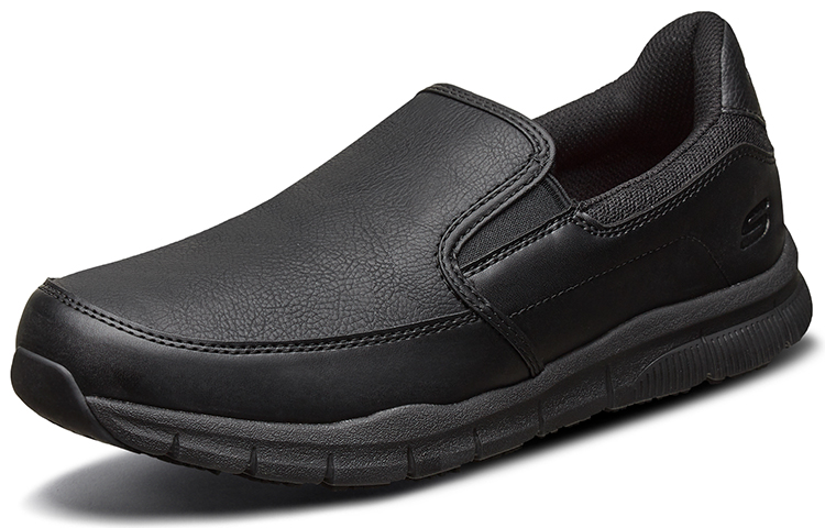 Мужские повседневные ботинки Relaxed Fit черные Skechers — фото 4