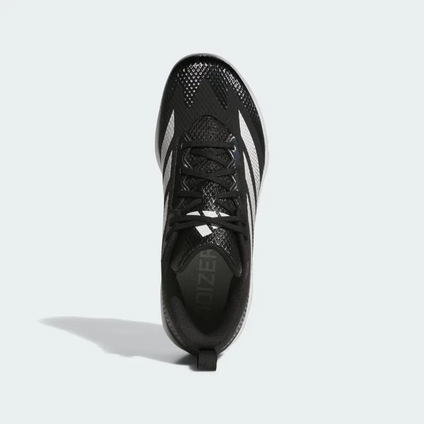 Мужские бутсы adidas Adizero Instinct 2.0 из ТПУ, черный/белый/серебристый металлик — фото 2