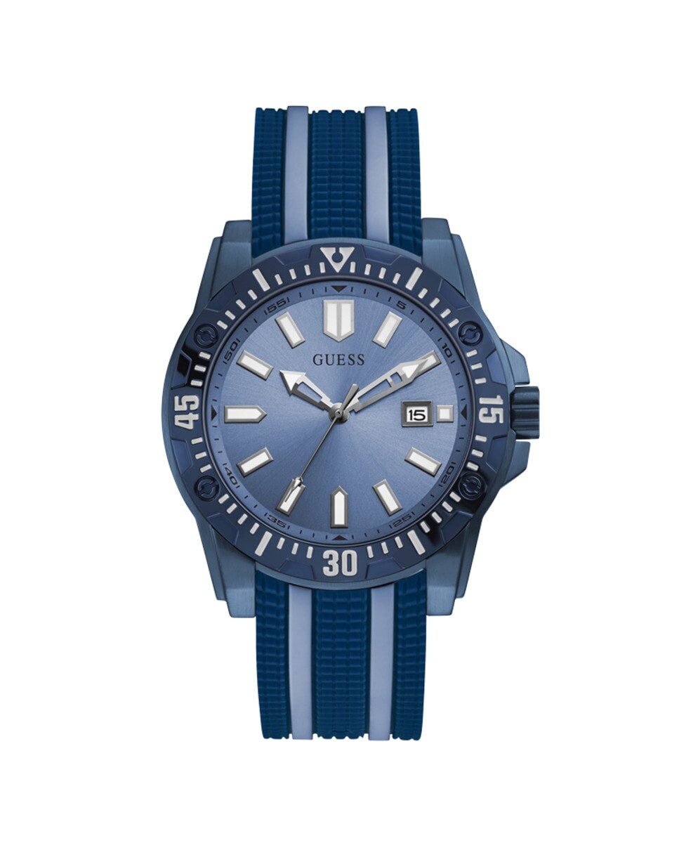 

Мужские часы Skipper GW0055G2 из силикона и синим ремешком Guess, синий