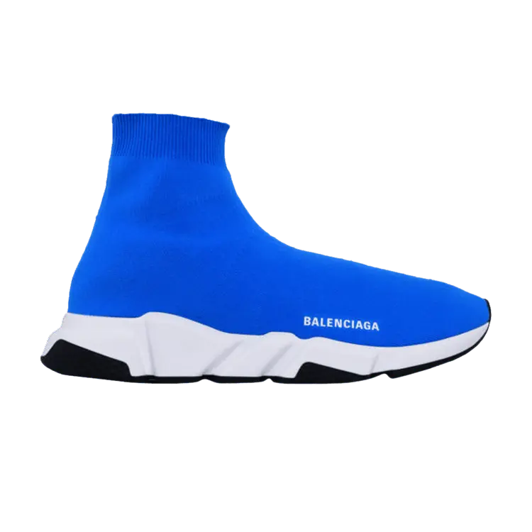 

Кроссовки Balenciaga Speed Trainer Indigo White Black, синий