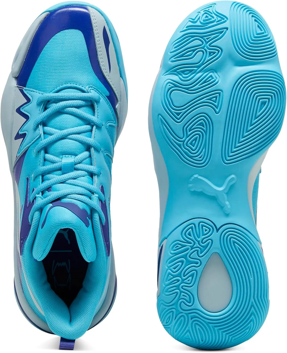 Мужские баскетбольные кроссовки PUMA Genetics, Bright Aqua — фото 4