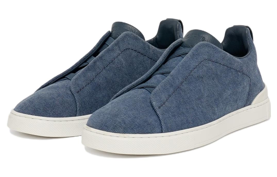 

Zegna Triple Stitch Canvas Sneakers Ermenegildo Zegna, Синий