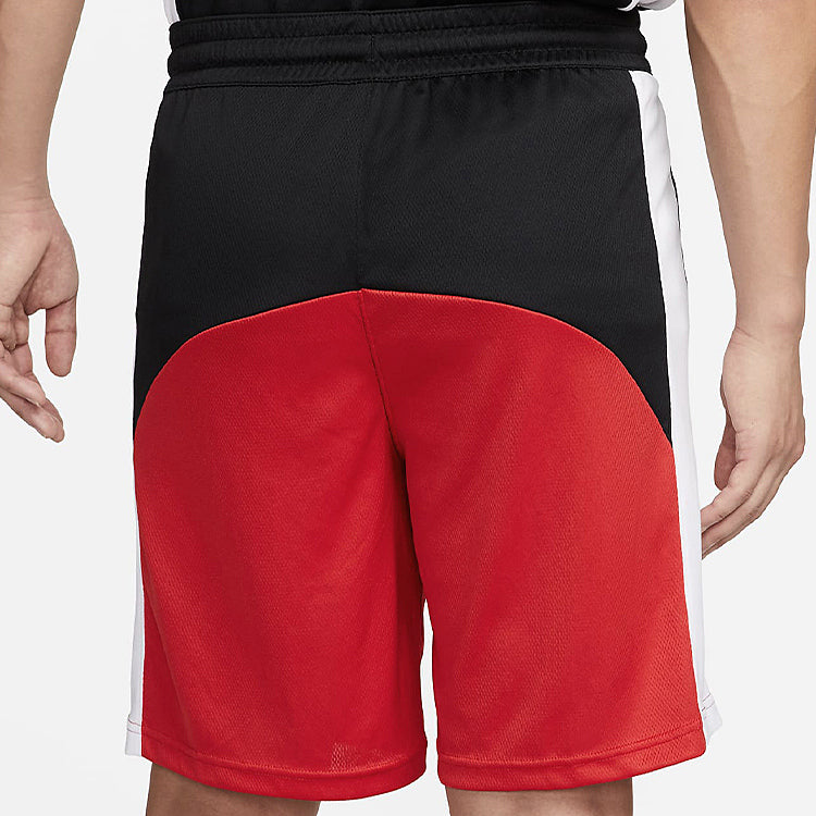 Шорты Men's Nike Colorblock Logo Straight Shorts Black Red DQ5827-011 — фото 4