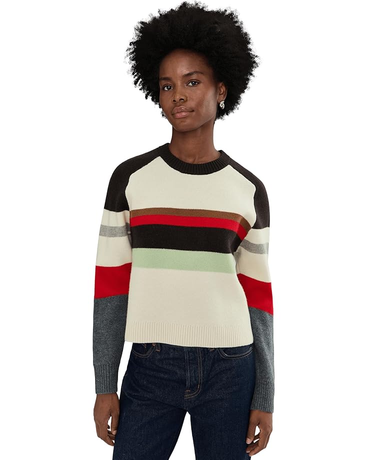 

Женский свитер Madewell Stripe Aspen Raglan, Arctic