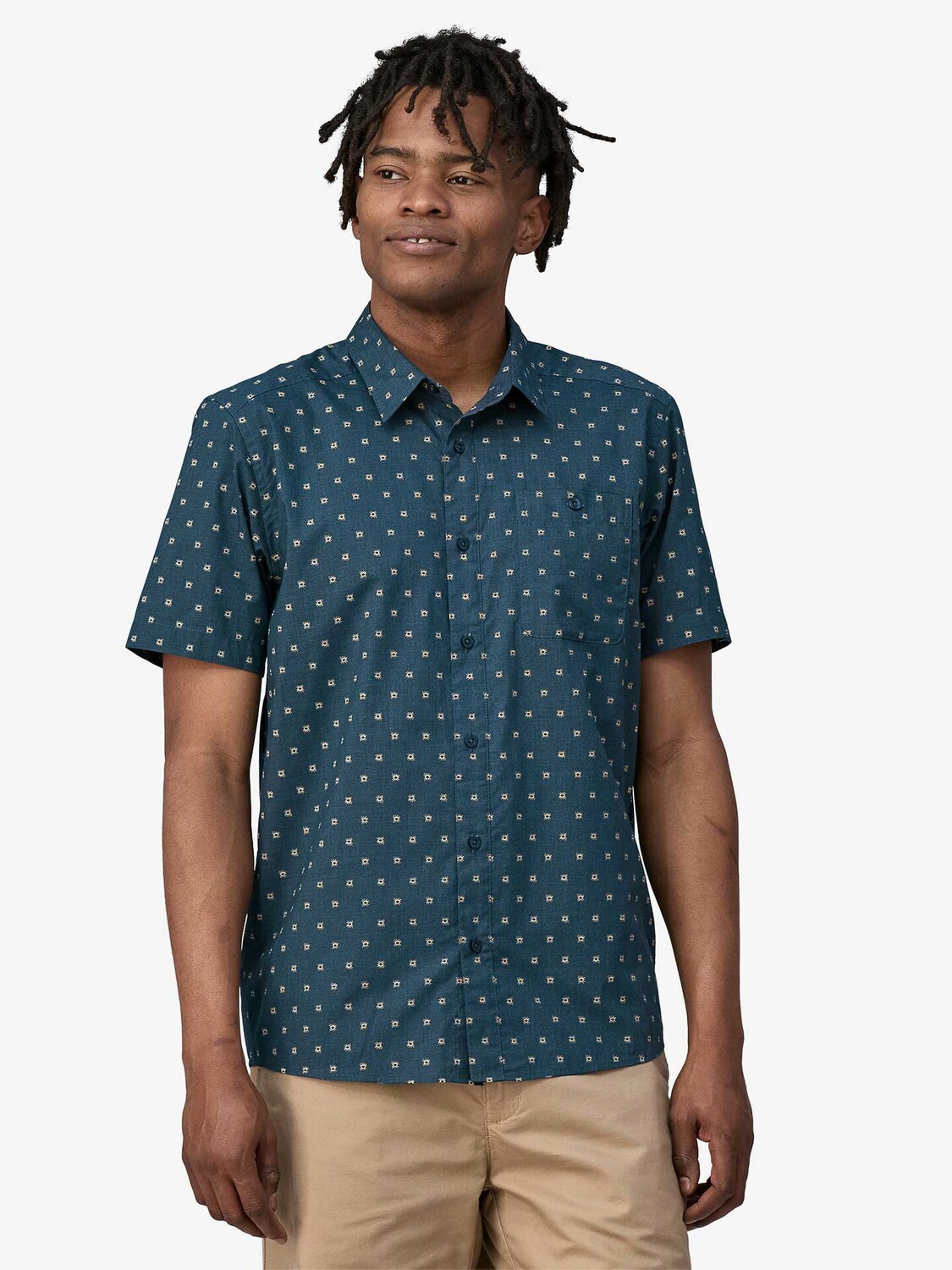 

Рубашка Patagonia M's Go To Shirt, синий