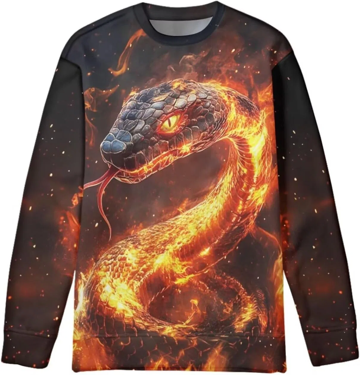 Детский свитшот ZPINXIGN, Fire Snake Cool — фото 3