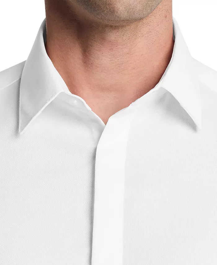 Мужская классическая рубашка Slim-Fit Calvin Klein, белый — фото 3